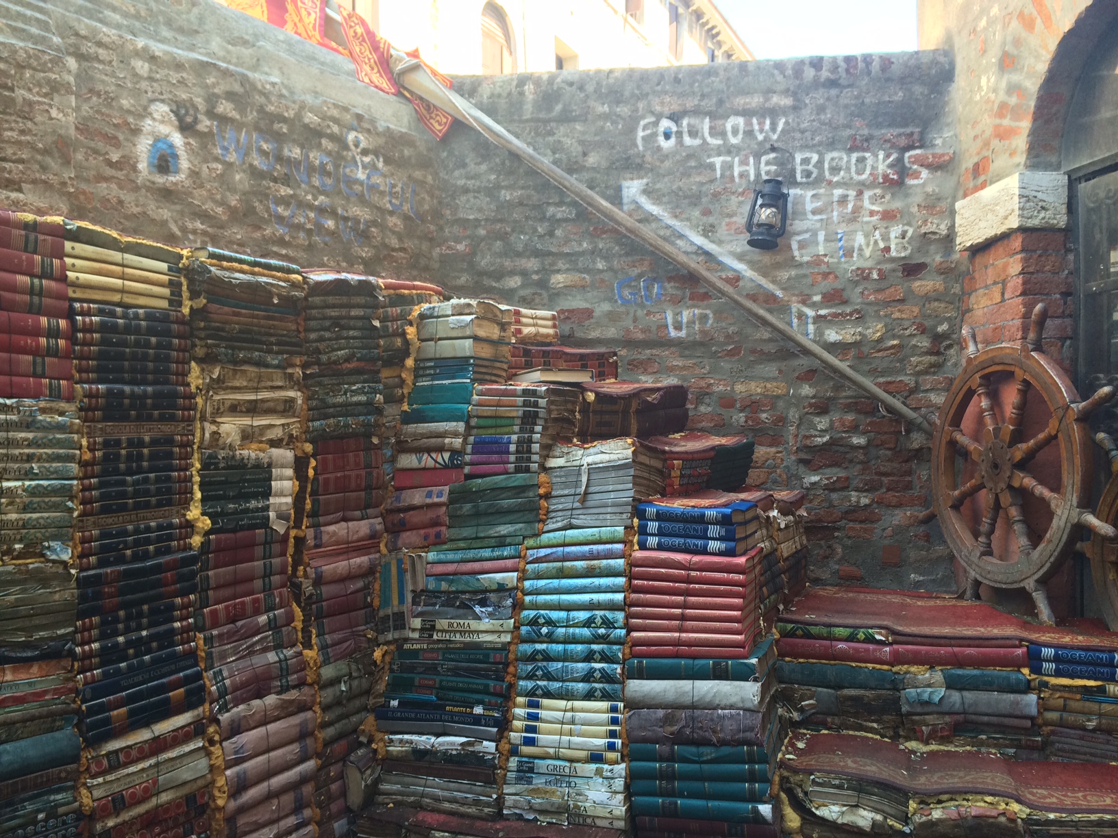 Libreria Acqua Alta in Venice, possibly the best/ most beautiful bookstore in the world.