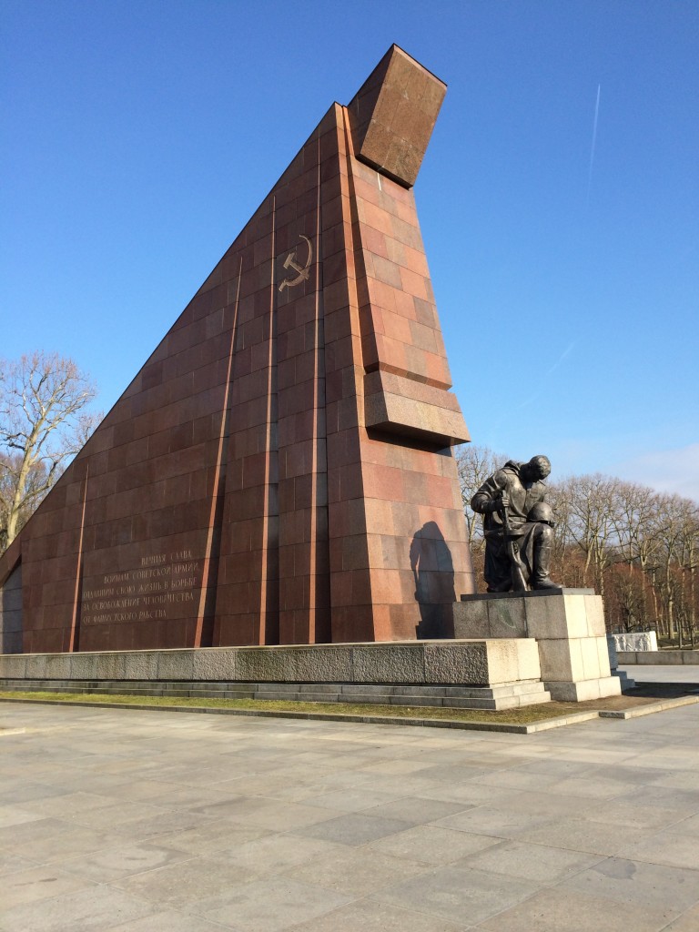 The entrance to the memorial at Treptower Park.