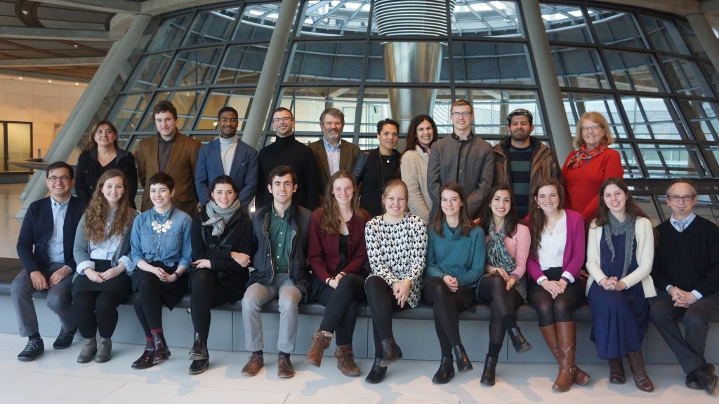 All 21 of us, in the Bundestag after meeting with Ekin